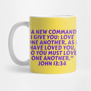 Bible Verse John 13:34 Mug